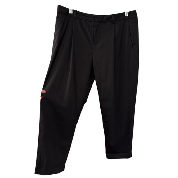 NEW! Nili Lotan 8 Wool Pinstripe Chelsea Pants $595 High Waist Straight Leg Navy - Picture 5 of 11